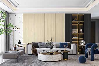 宁德轻奢风格-客厅