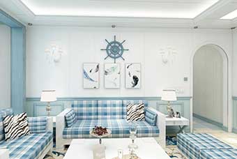 宁德地中海风格-客厅