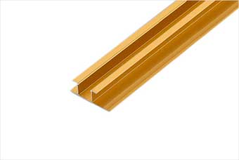 宁德航空纤维墙咔铝合金带灯中条（钛金氧化）